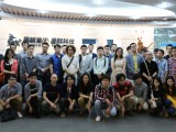 考察团合影