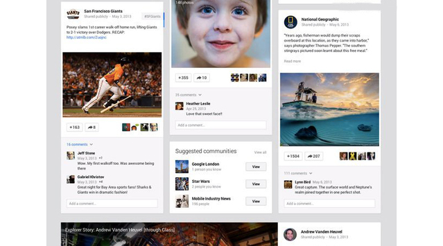 Google+ 的新版瀑布流设计是好设计吗?