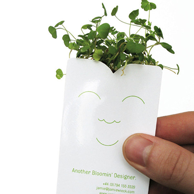 佳作欣赏：魔术绿色名片