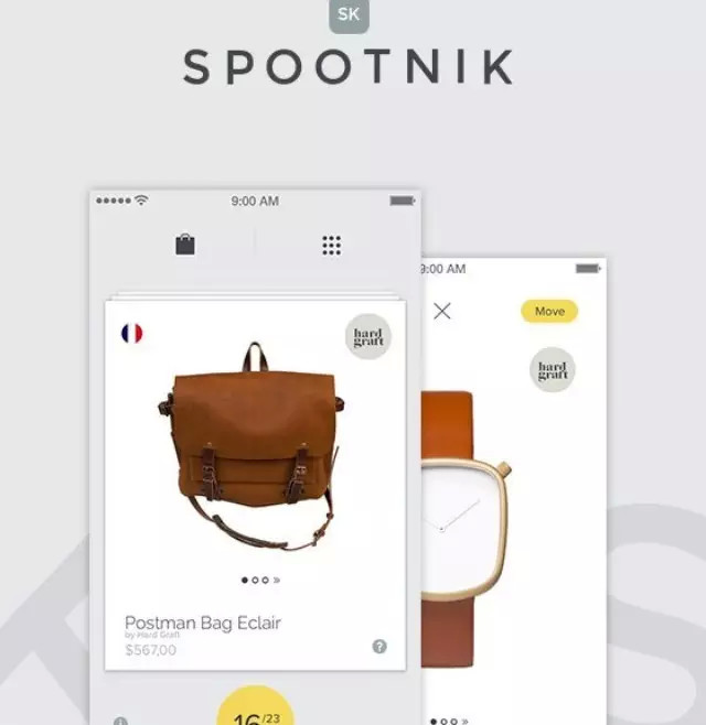 Spootnik手机APP UI设计欣赏【动图】