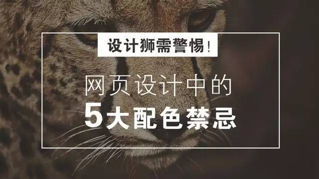 每日Meia| 设计师需警惕！网页设计中的5大配色禁忌